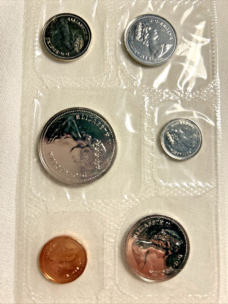 1982 CANADA Proof like Mint Set, Set of 6 Coins