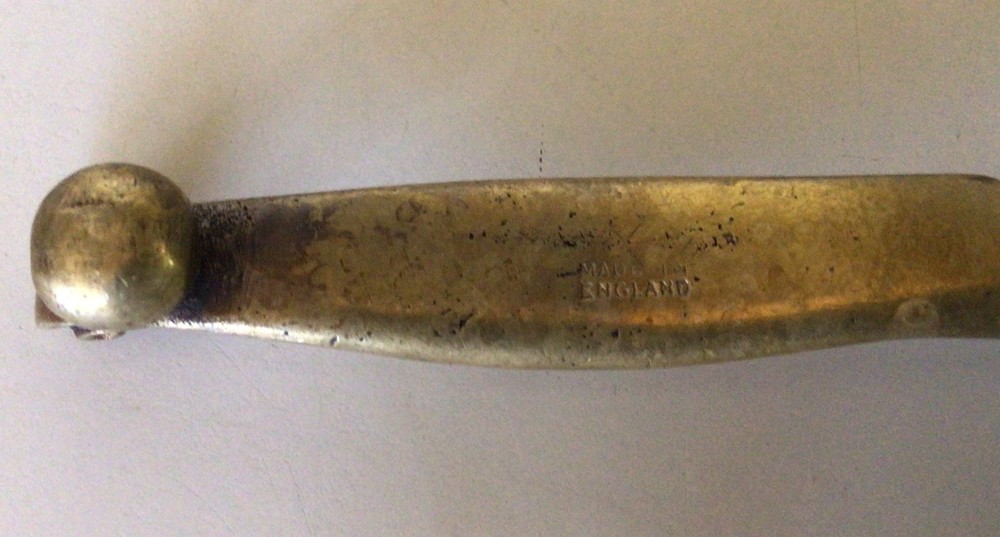 Vintage SOLID BRASS NUTCRACKER ~ Made In England