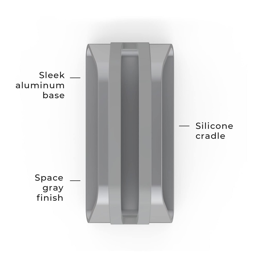 HumanCentric Vertical Laptop Stand Compatible with MacBook Pro and Space Gray