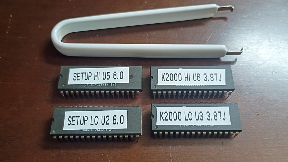 Kurzweil K2000 EPROM set upgrade version 3.87 OS Plus Chip Puller Tool