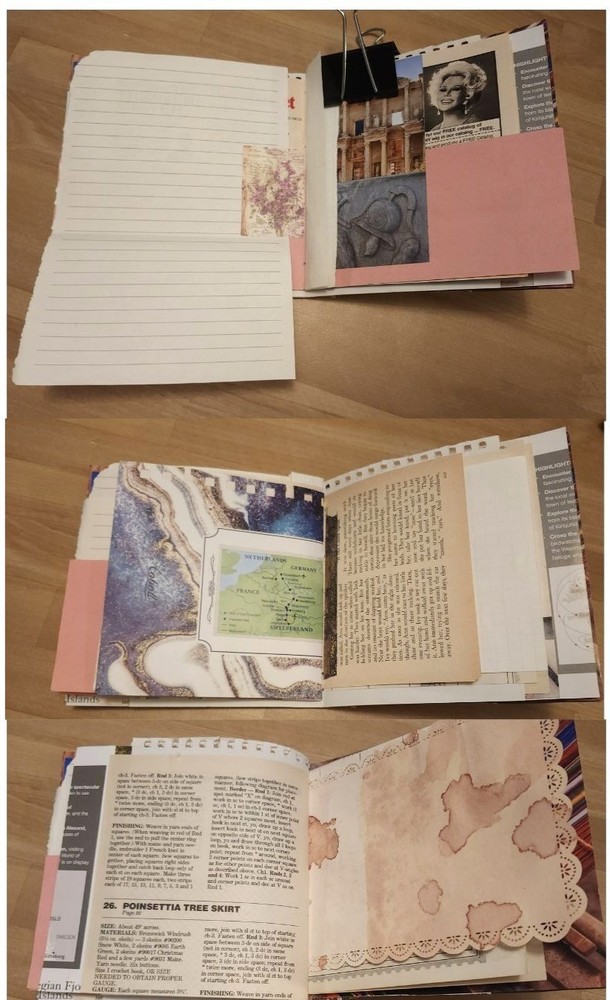 Handmade Junk Journal 60 pages 6x6"