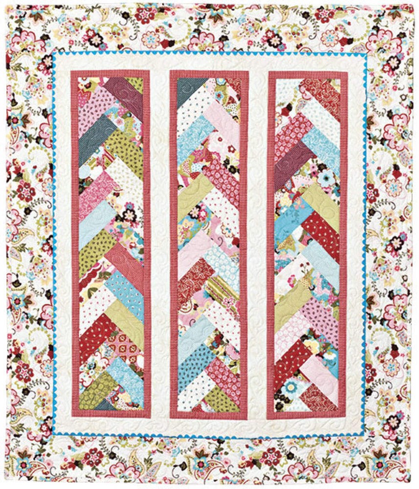 Braid In A Day Pattern, Quilt in a Day, Eleanor Burns, w/ Acrylic Template, EASY