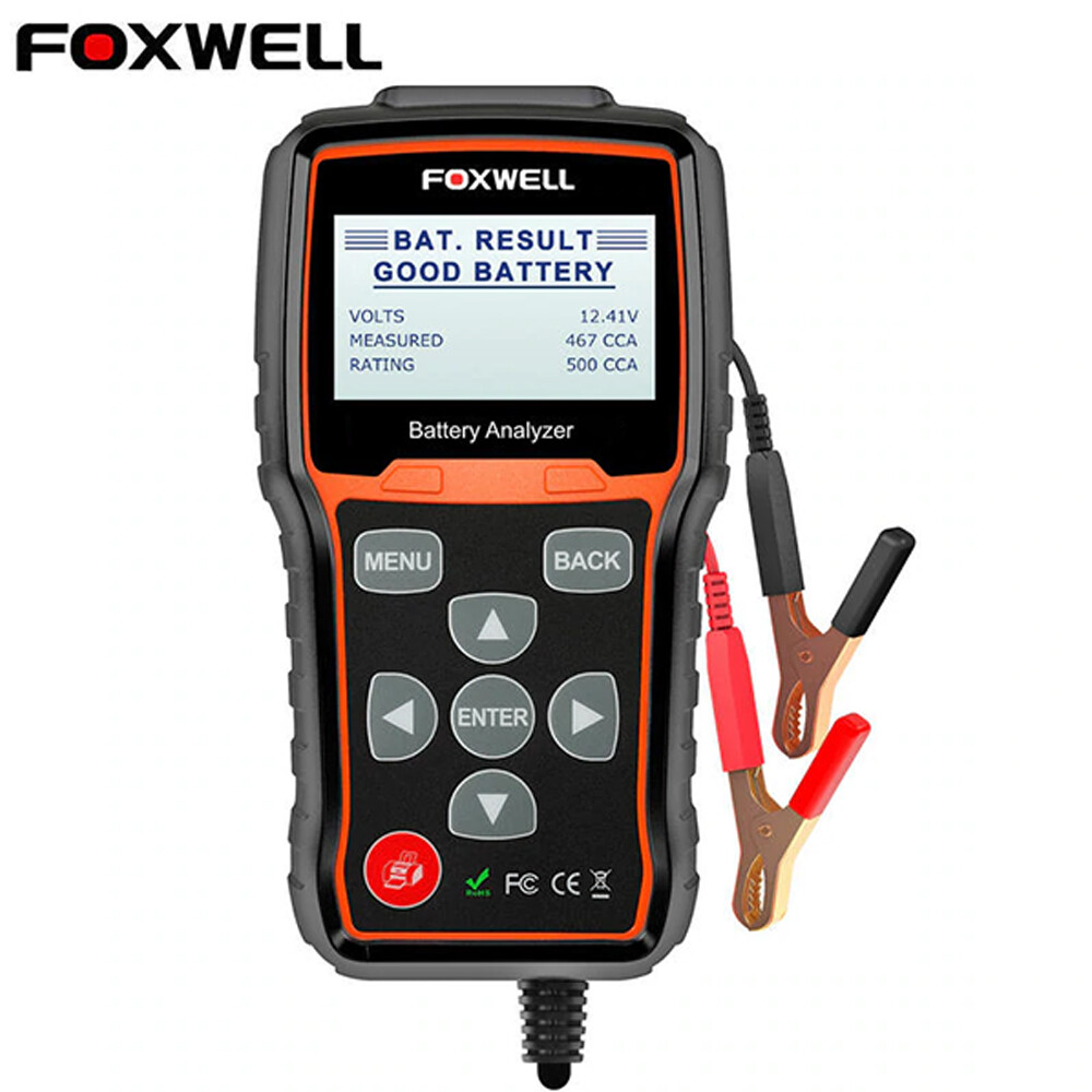 FOXWELL Car 12V Battery Tester 24V Charging Cranking System Analyzer Tool