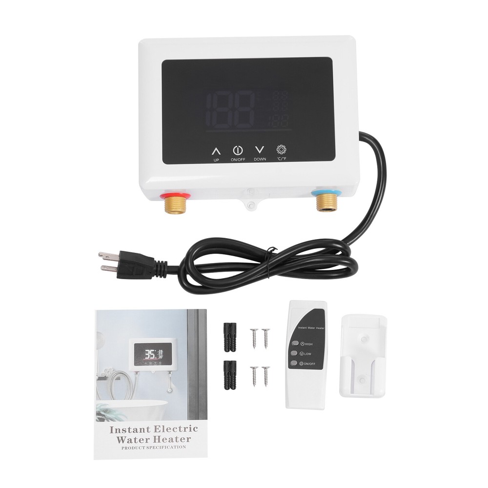 Electric Water Heater, Electric Water Heater with LED Display, Instant Electric