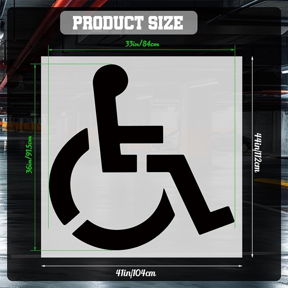 Efficiently Mark Disabled Parking Spaces with Our Reusable Silicone Stencil