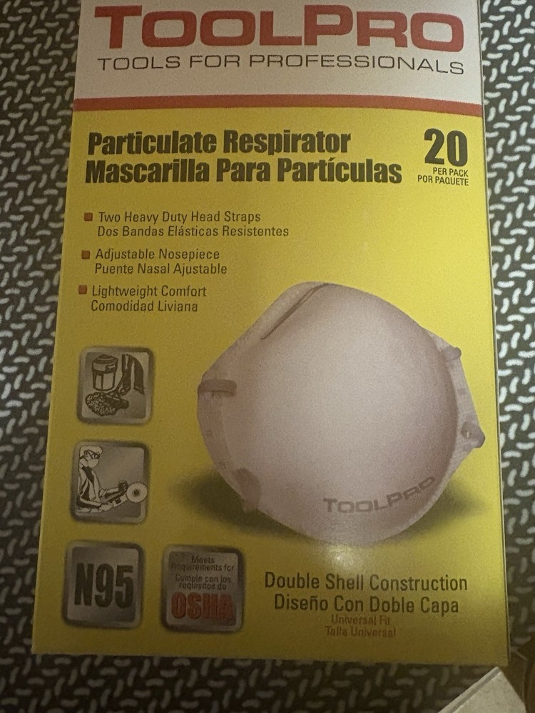 Tool Pro N95 Masks 20 Masks