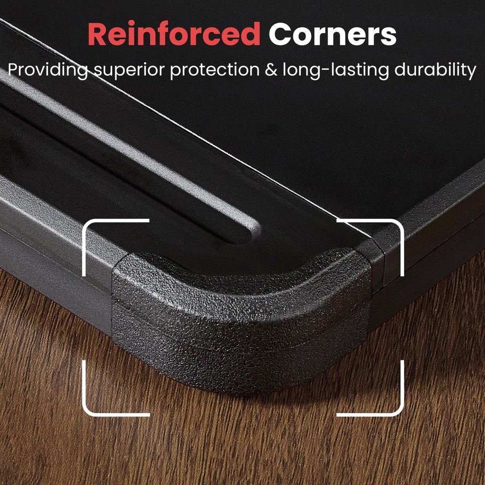 Reinforced Clipboard with Storage, Inner Plastic Folder Attached, Heavy Duty
