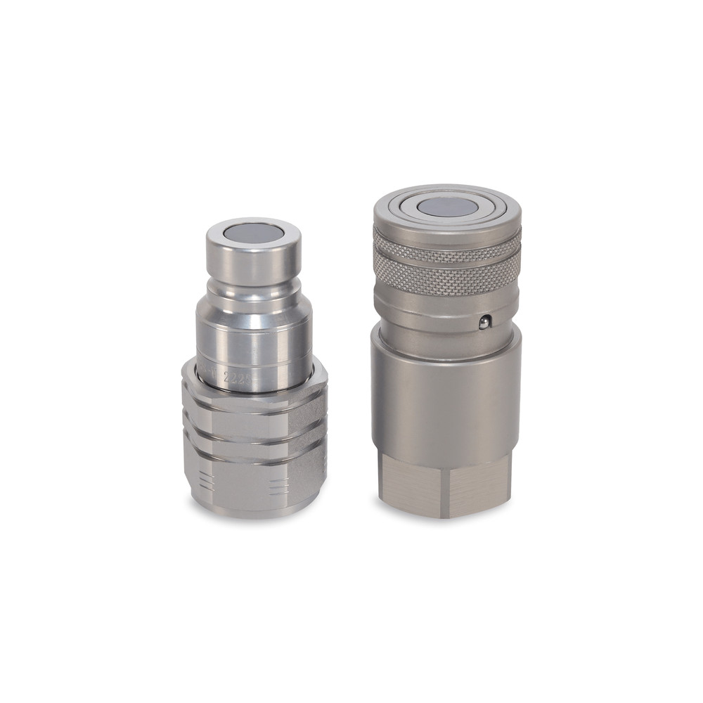 1/2″ Flat Face Hydraulic Quick Couplers Set - 1/2″ SAE Thread