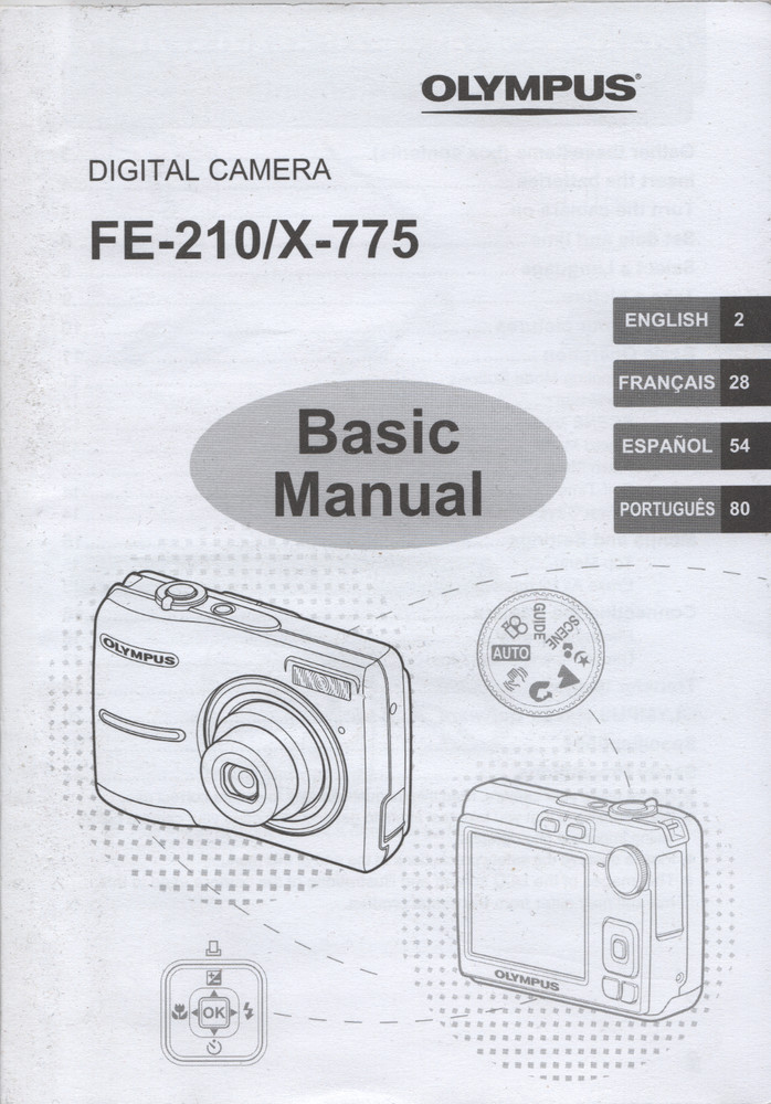 Olympus FE-210/X-775 Digital Camera Basic Manual