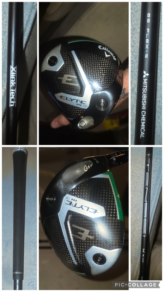 CALLAWAY GOLF ELYTE TRIPLE DIAMOND DRIVER 9° GRAPHITE STIFF STANDARD