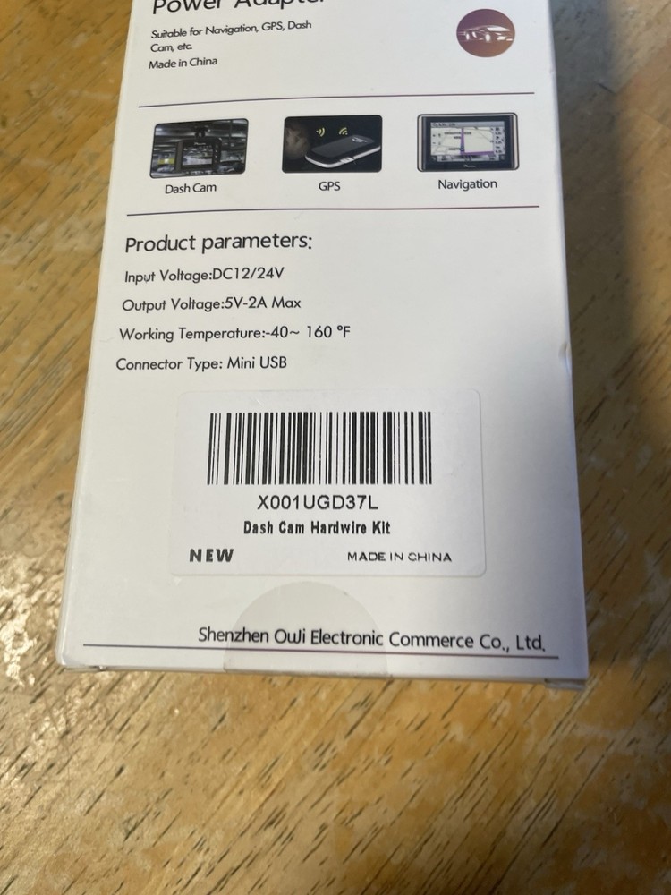 NIB Plozoe Dash Cam Hardware Kit