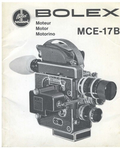 Bolex MCE-17B Instruction Manual multi-language Original