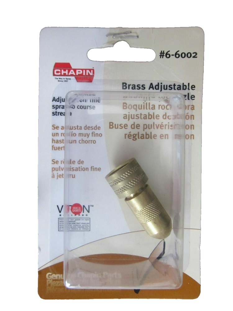 Chapin Brass Adjustable Spray Nozzle for Sprayers # 6-6002 NEW