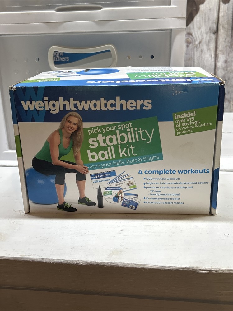 Weight Watchers Stability Ball Kit: 4 Complete Workouts with DVD.