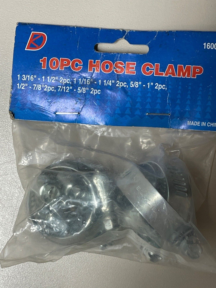 10 pcs Hose Clamps assortment