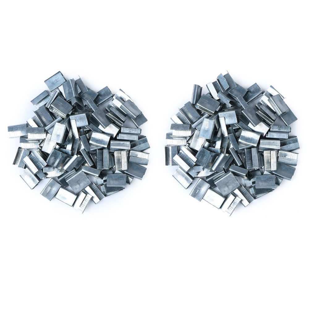 200PCS Packaging Strapping Open Serrated Seals for 5/8" Strap Width Polyester (P