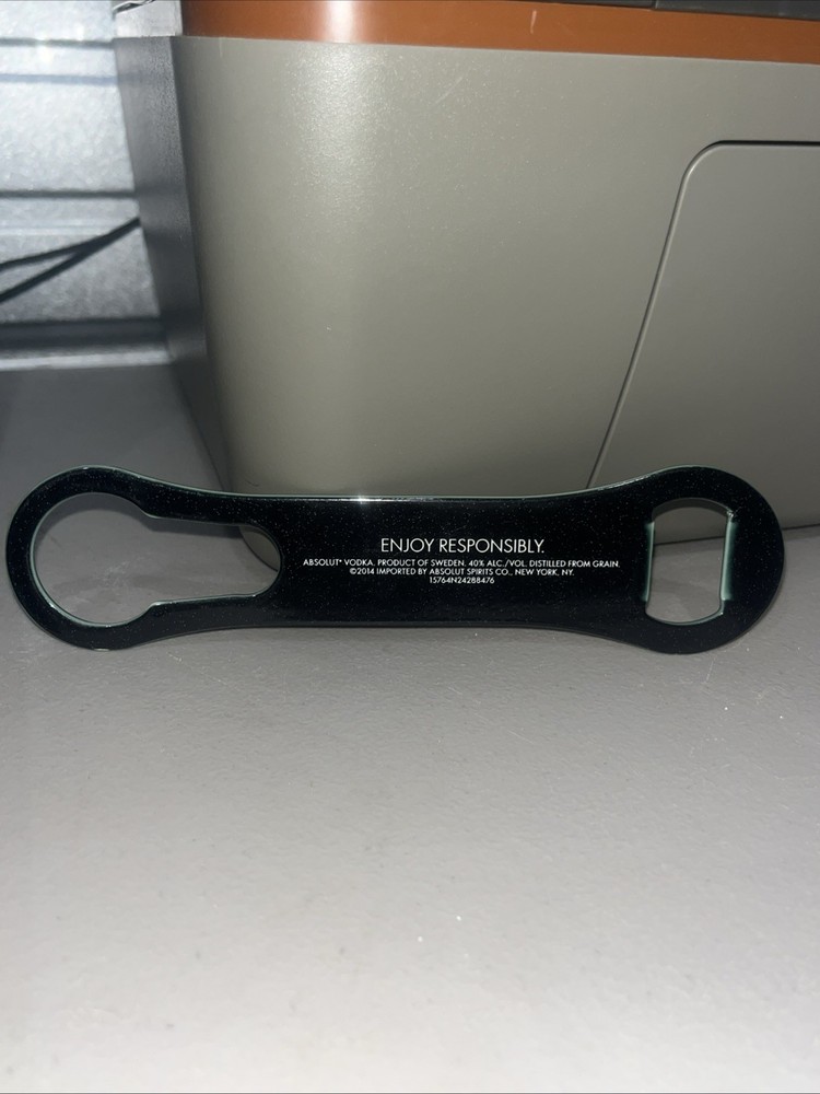 Absolut Vodka Black Bottle Opener