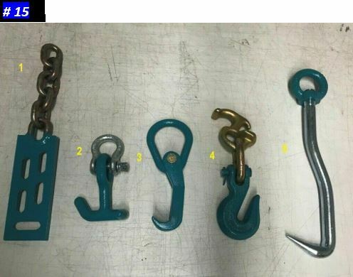 SET#15 AUTO BODY FRAME MACHINE COLLISION REPAIR PULLING TIE TOOLS & HOOK