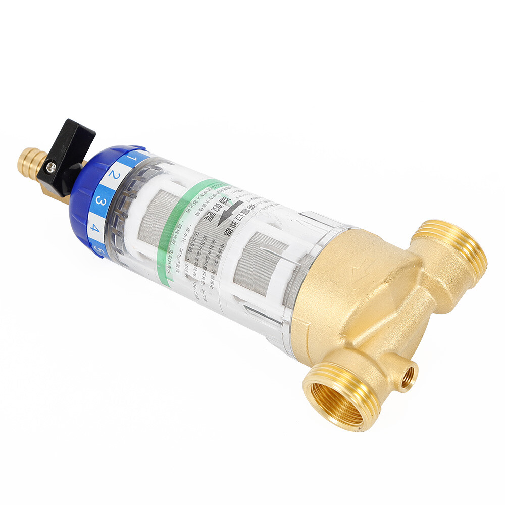 Purewater Whole House Water Pre-Filter System Reusable Spin Down Sediment Filter