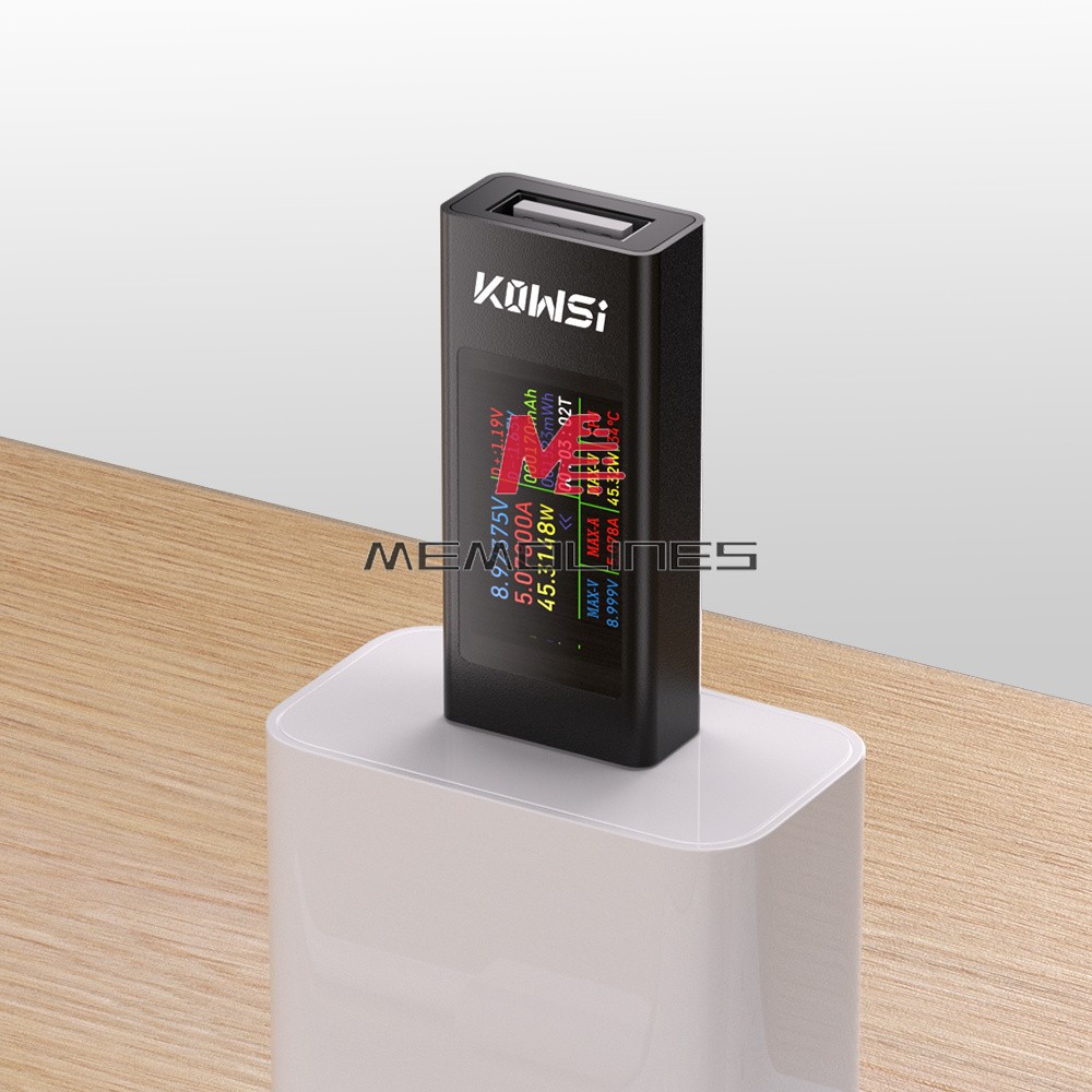 1.06" IPS Multi-function USB Tester Voltage Ammeter Power Meter DC 4-30V 0-8A