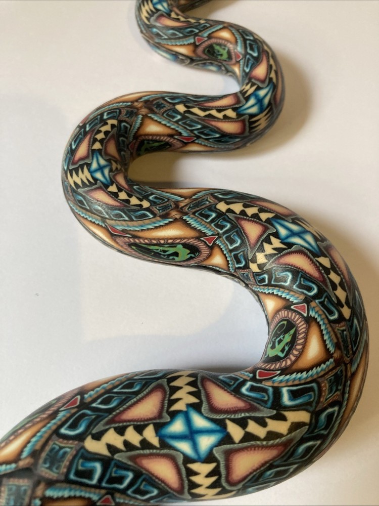 POLYMER CLAY SNAKE SCULPTURE