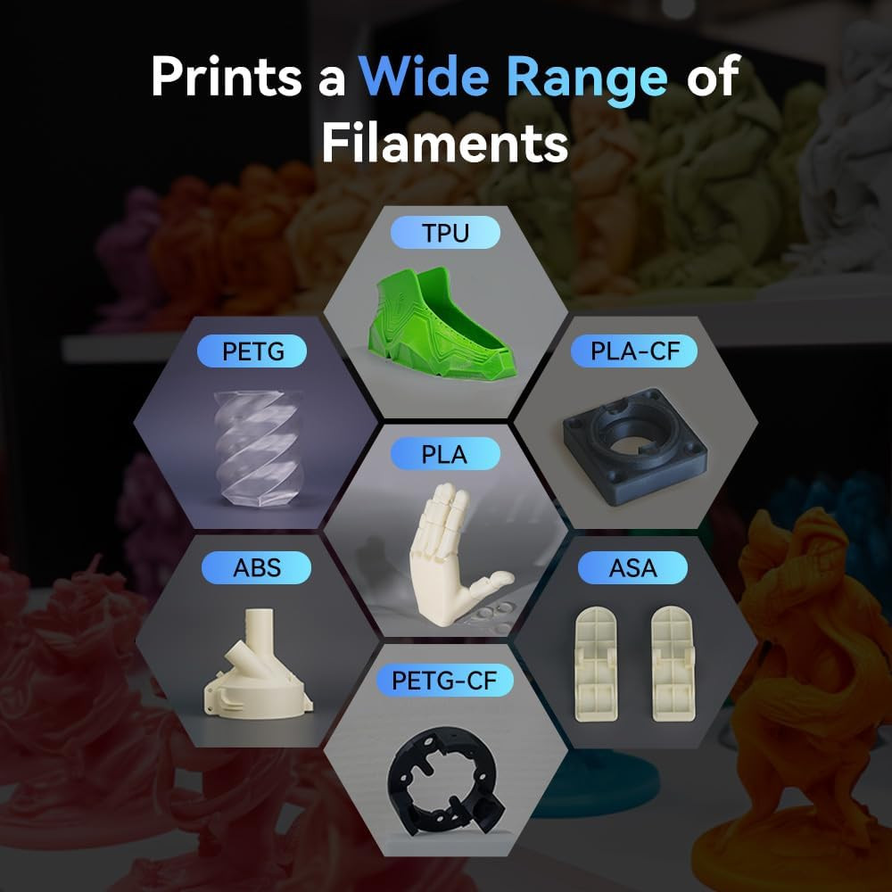 FLASHFORGE AD5M 3D Printer Fully Auto Calibration Print with 1-Click Max 600Mm/S