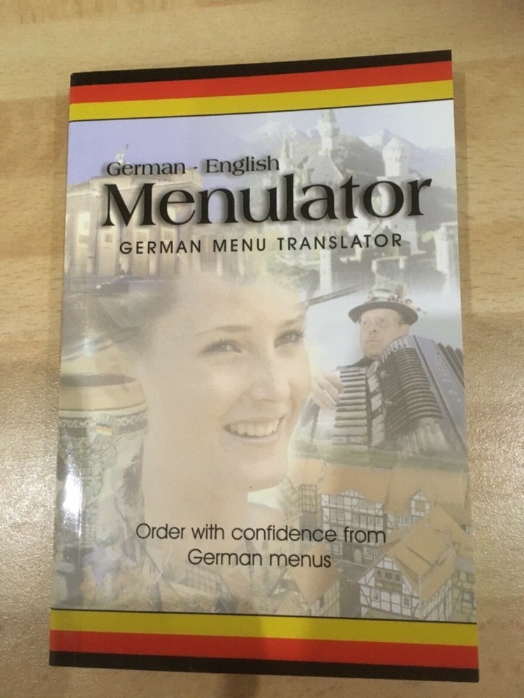 German Menulator travel guide book