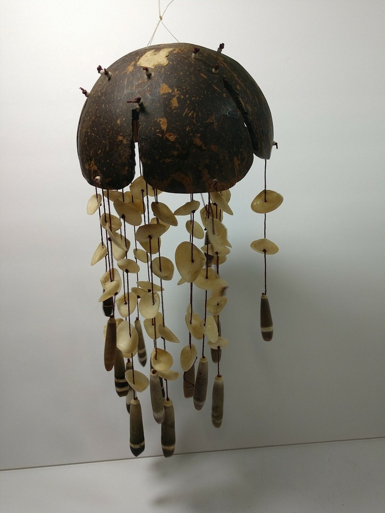 Coconut Shell And Sea Shell Handmade Wind chime D5