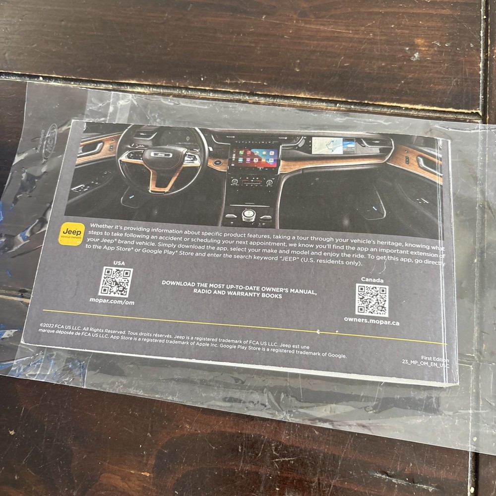 2023 Jeep Compass Owners Manual Excellent Condition