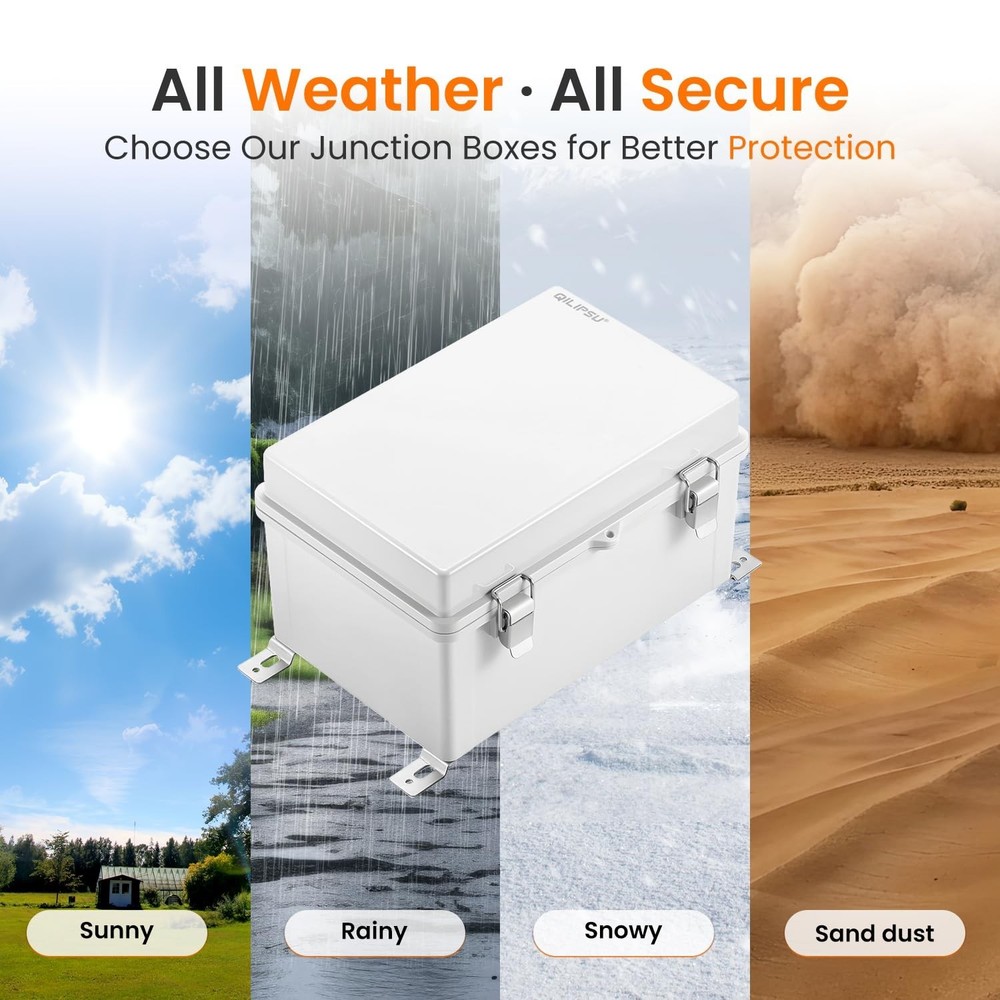 Waterproof Junction Box IP67 Outdoor Plastic Electrical Project Enclosure