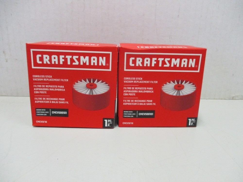 Craftsman Vacuum Filter CMCVSF10 For Model CMCVS001 Stick Vacuum 2 PACK