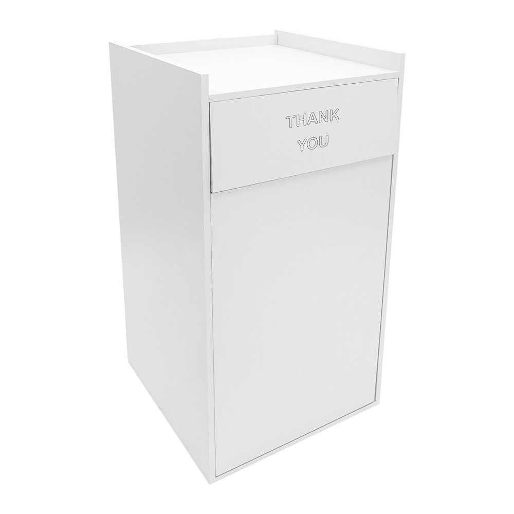 Trash Can, Commercial Trash Can, Trash Can Cabinet Rectangular Silver Modern