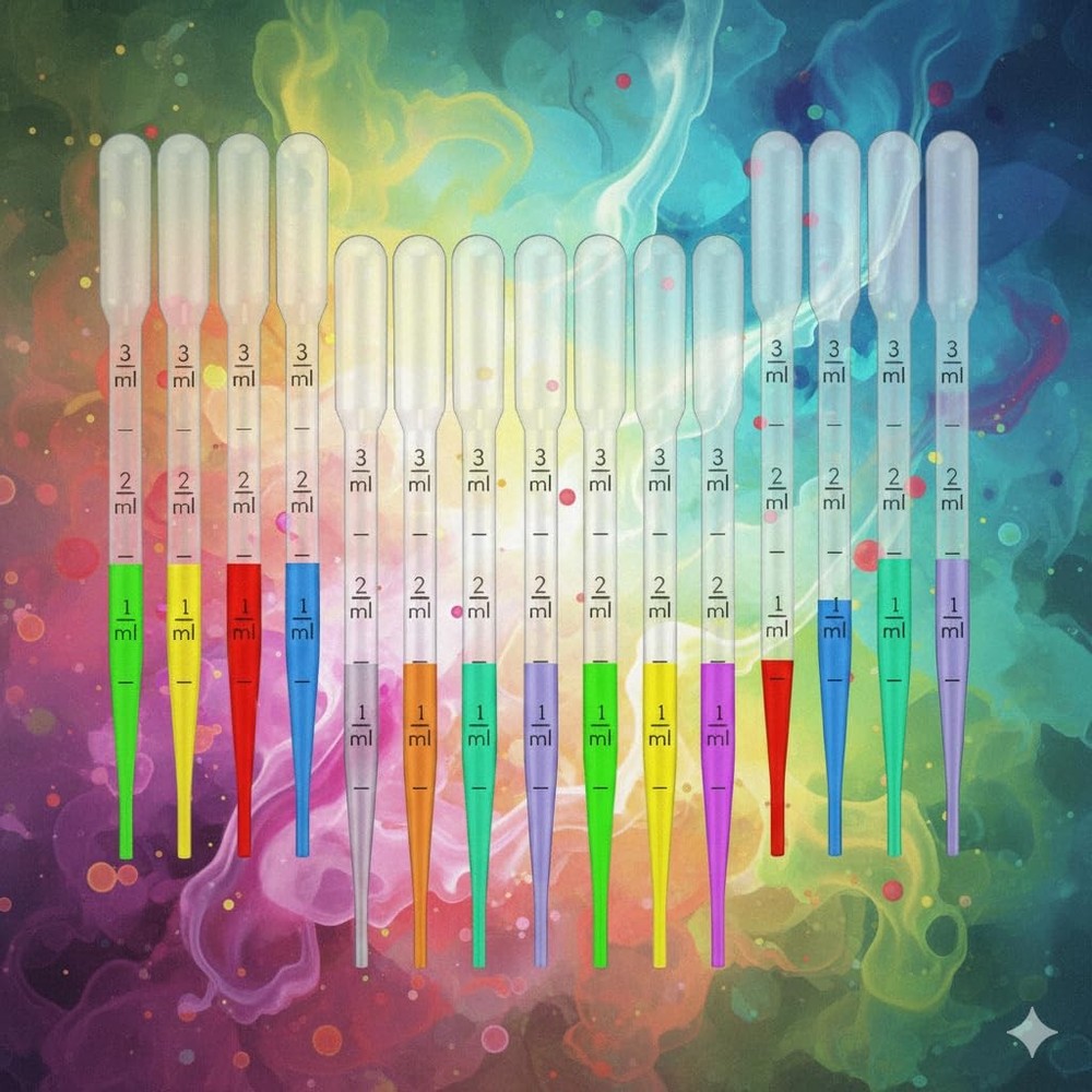 3 ML, 25 Pieces, Long-Term Reusable Plastic Dropping, Environmentally Friendly T