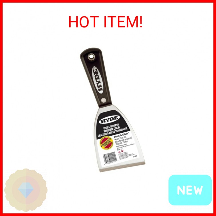 HYDE Hyde-02400 02400 2400 Stiff Chisel Scraper, 3", 3 Inch, No Color