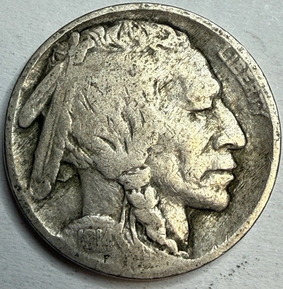 1914 - Buffalo Nickel - Exact Coin Imaged #BF241