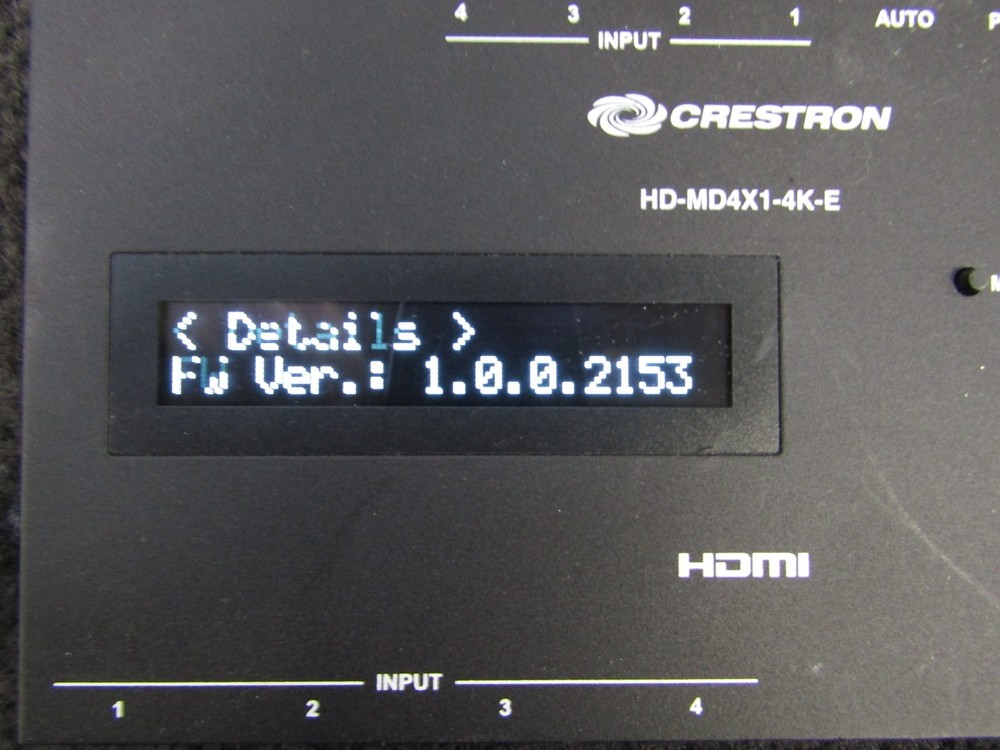 Crestron HD-MD4X1-4K-E HDR Presentation System