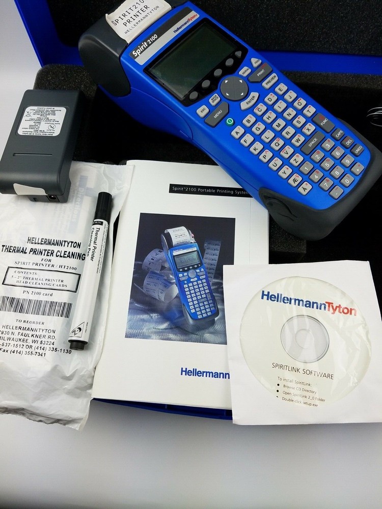 Hellermann Tyton HT2100 Handheld Portable Printer with Case