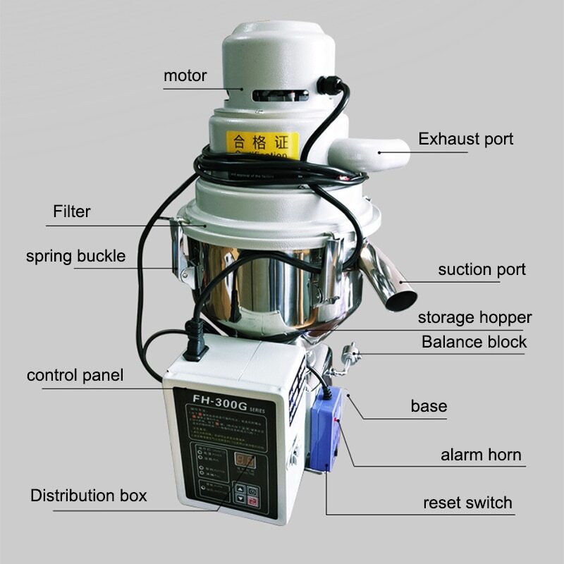 Injection Molding Machine Hopper LoaderPlastic Vacuum Feeding Machine 300G