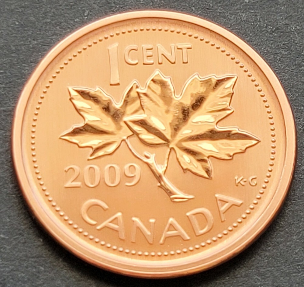 ***  CANADA  ONE  CENT  2009  LOGO  ***  SPECIMEN  ***  MAGNETIC  ***