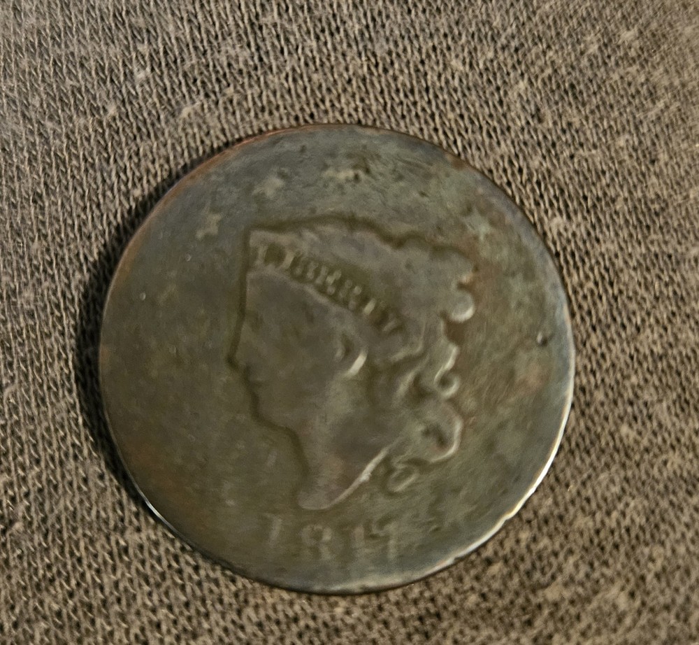1817 coronet head large cent