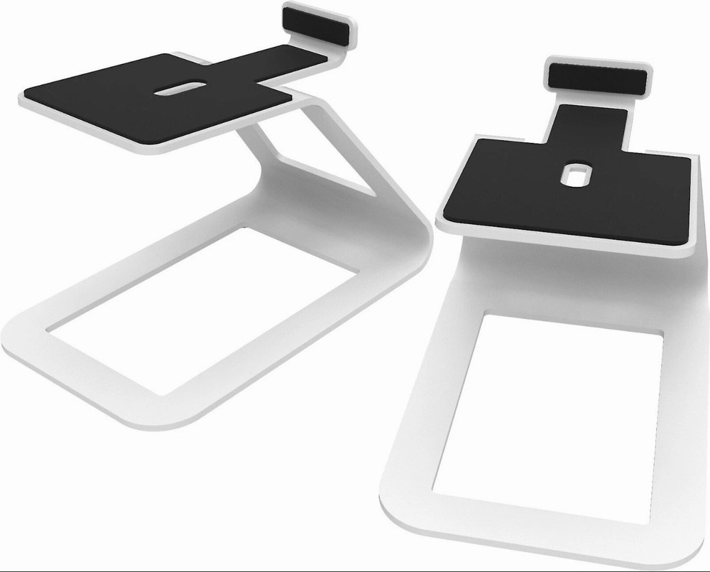 Kanto elevated desktop speaker stands (white)