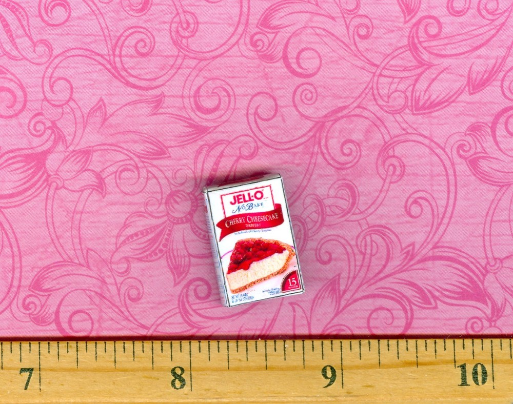 Dollhouse Miniature size Cheesecake Mix Box