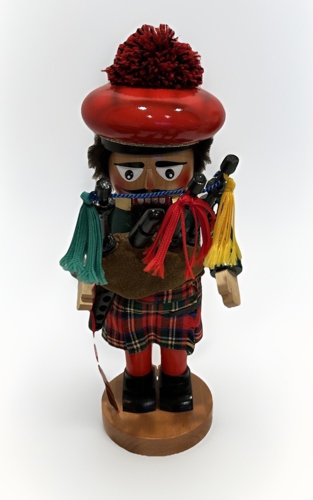 VTG Steinbach Nutcracker Scottish Chubby Bagpiper Made in Germany