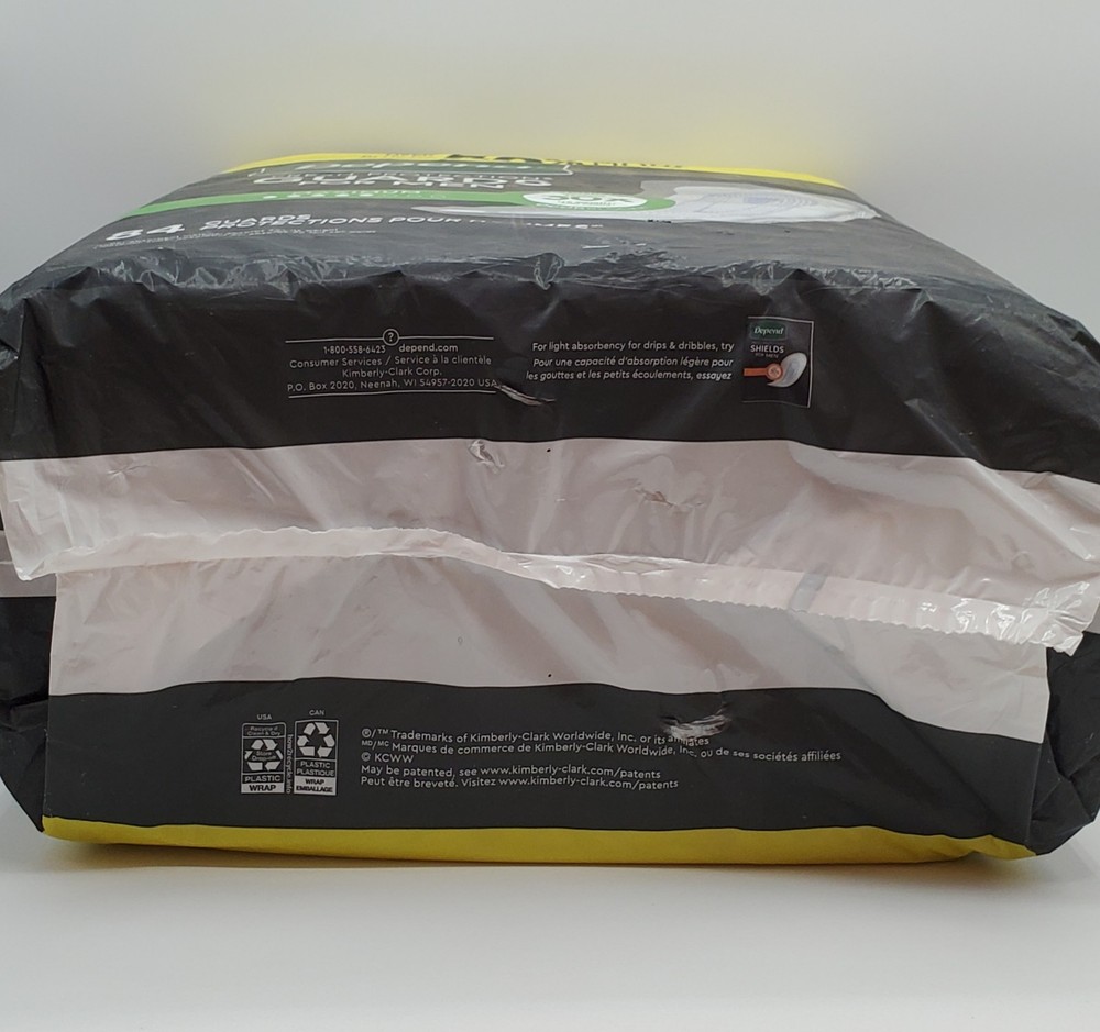 Depend Mens Guards 84ct Maximum Absorbency Bladder Control Pads Dry Odor Shield