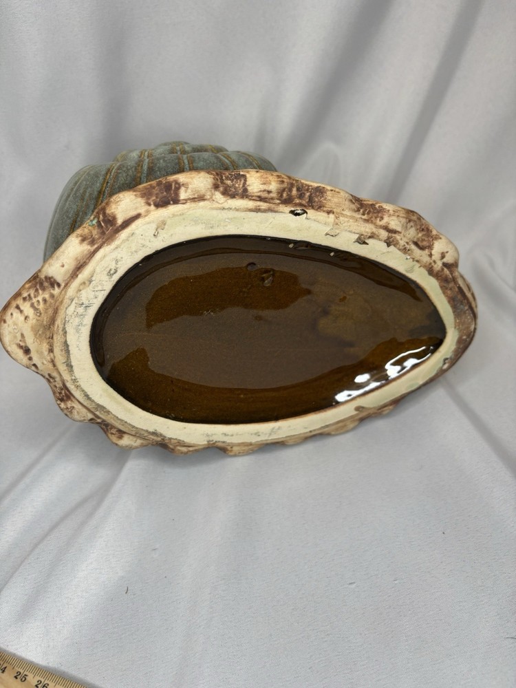 Vintage Stoneware Snail Watering Can Pitcher