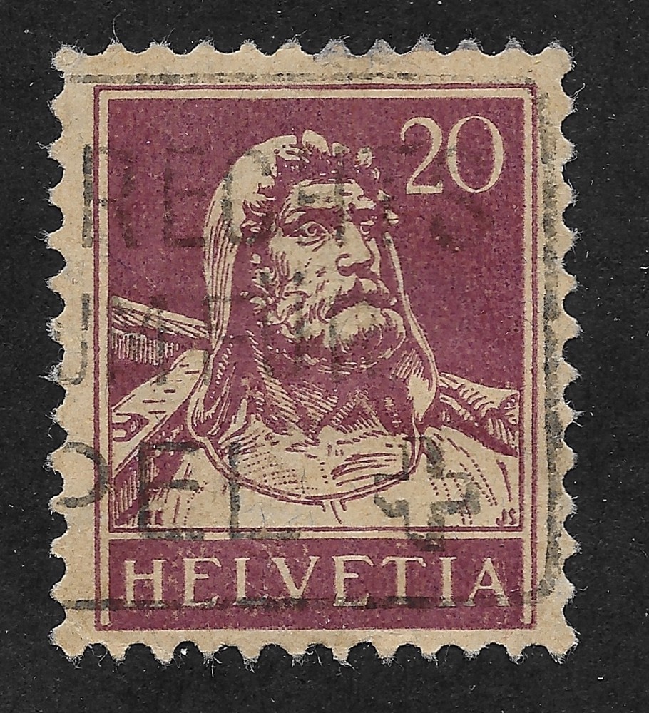 Switzerland 1921-1924 DEFINITIVE ISSUE  20c (A)