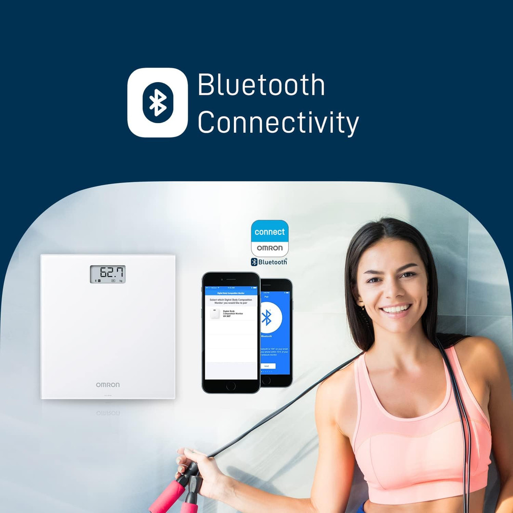 Omron Digital Weight Scale, White
