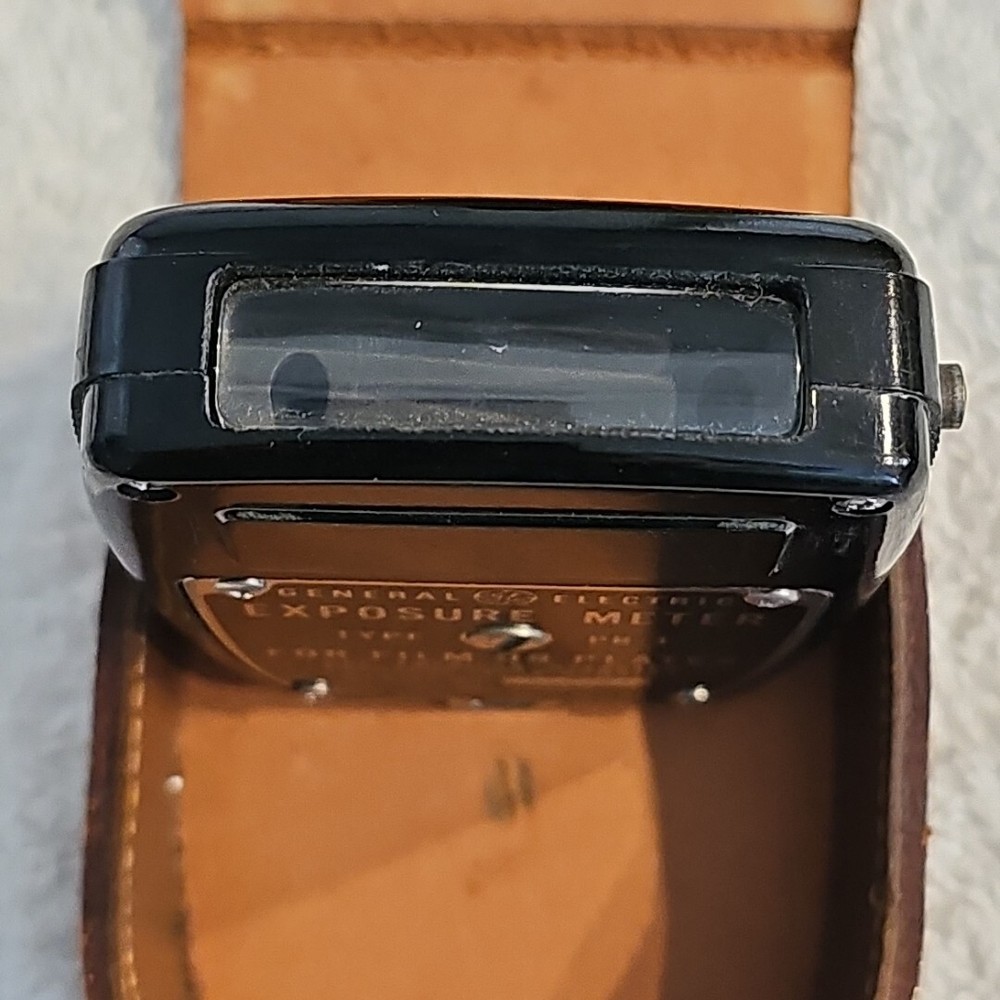 Exposure Meter General Electric Type PR-1 With Leather Case Locking Memory