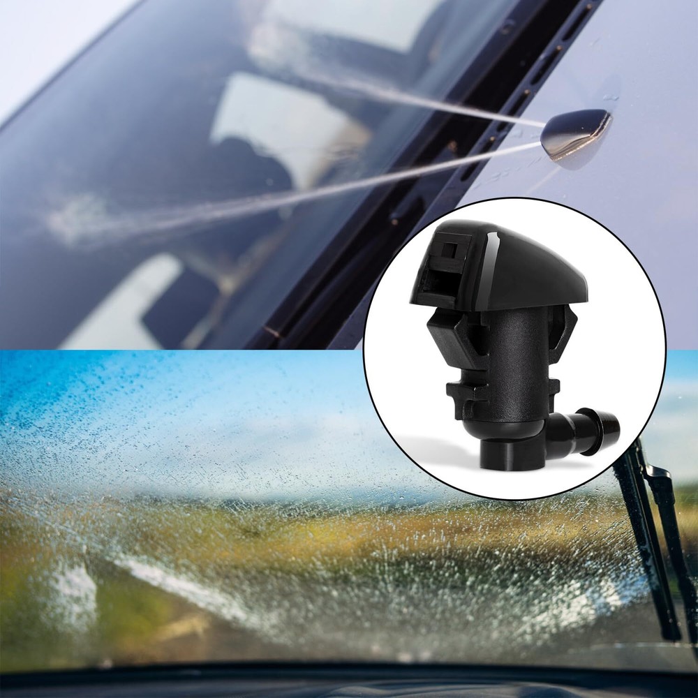 2PCS Front Windshield Washer Nozzle Fit for 2008-2012 Jeep Liberty