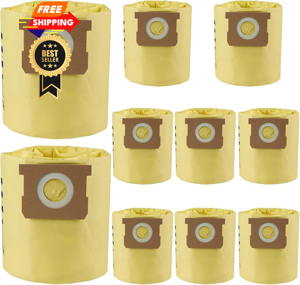 10 Pack 91964 Double Layer High Efficiency Replacement Filter 10 Pack, yellow